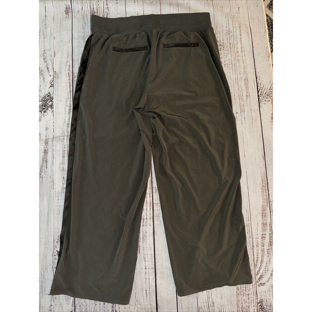 Athleta Women’s Nolita Wide Leg Dark Green Pants Pull On Comfort Size 20 - Picture 4 of 6
